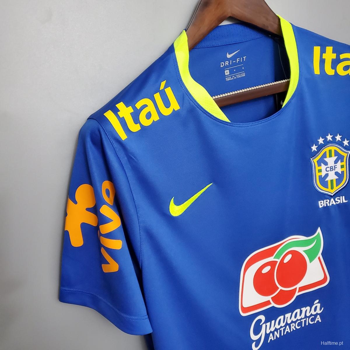 Brazil training suit blue Soccer Jersey