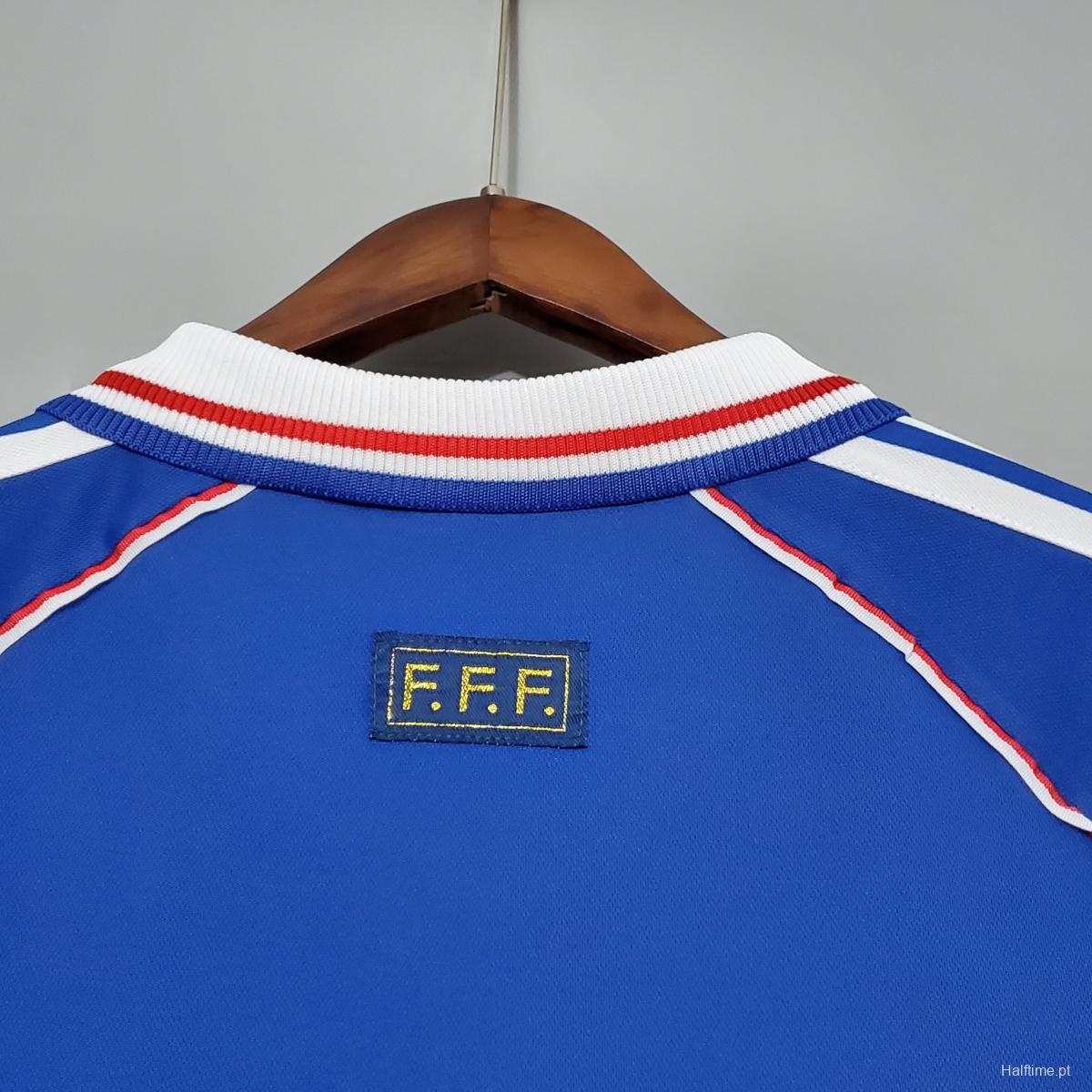 Retro 1998 France home Soccer Jersey