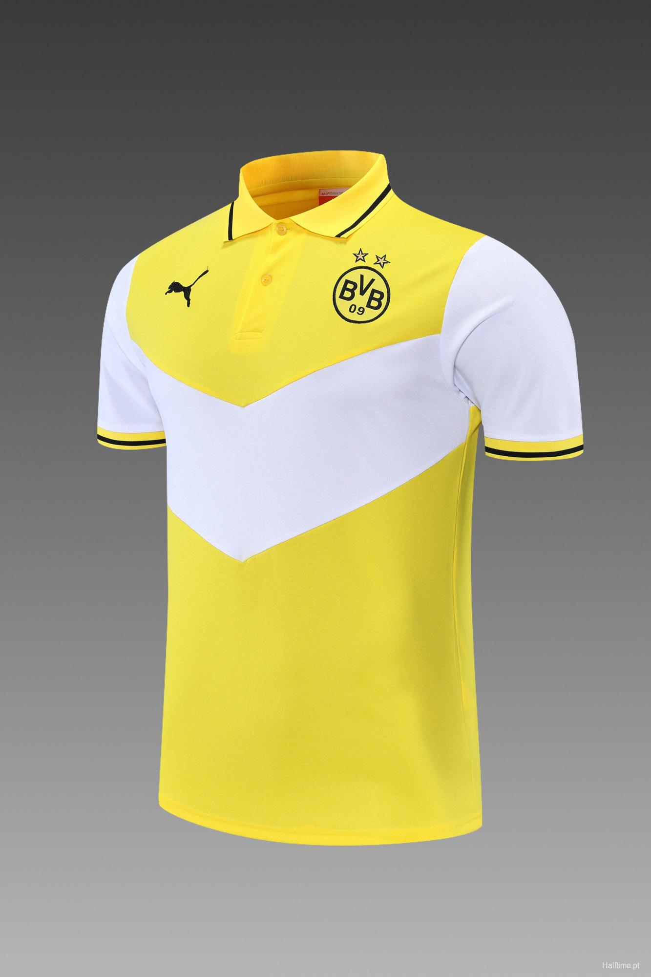 Borussia Dortmund POLO kit yellow and white (not supported to be sold separately)