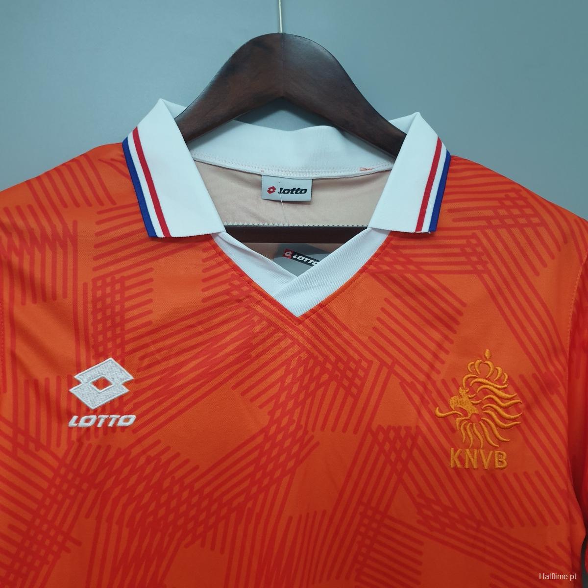 Netherlands 1991 retro shirt home Soccer Jersey