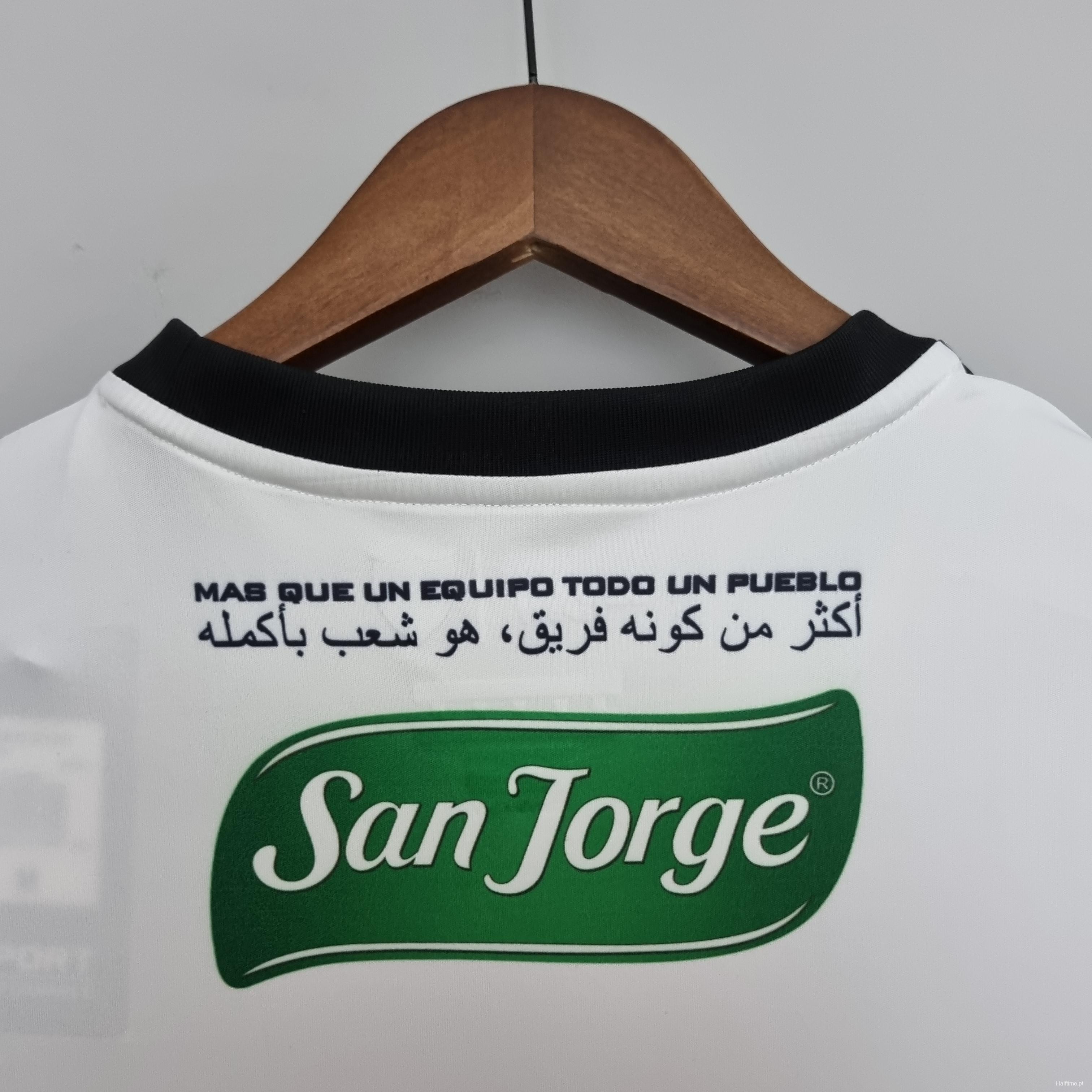 22/23 Deportivo Palestino Red White Green Soccer Jersey