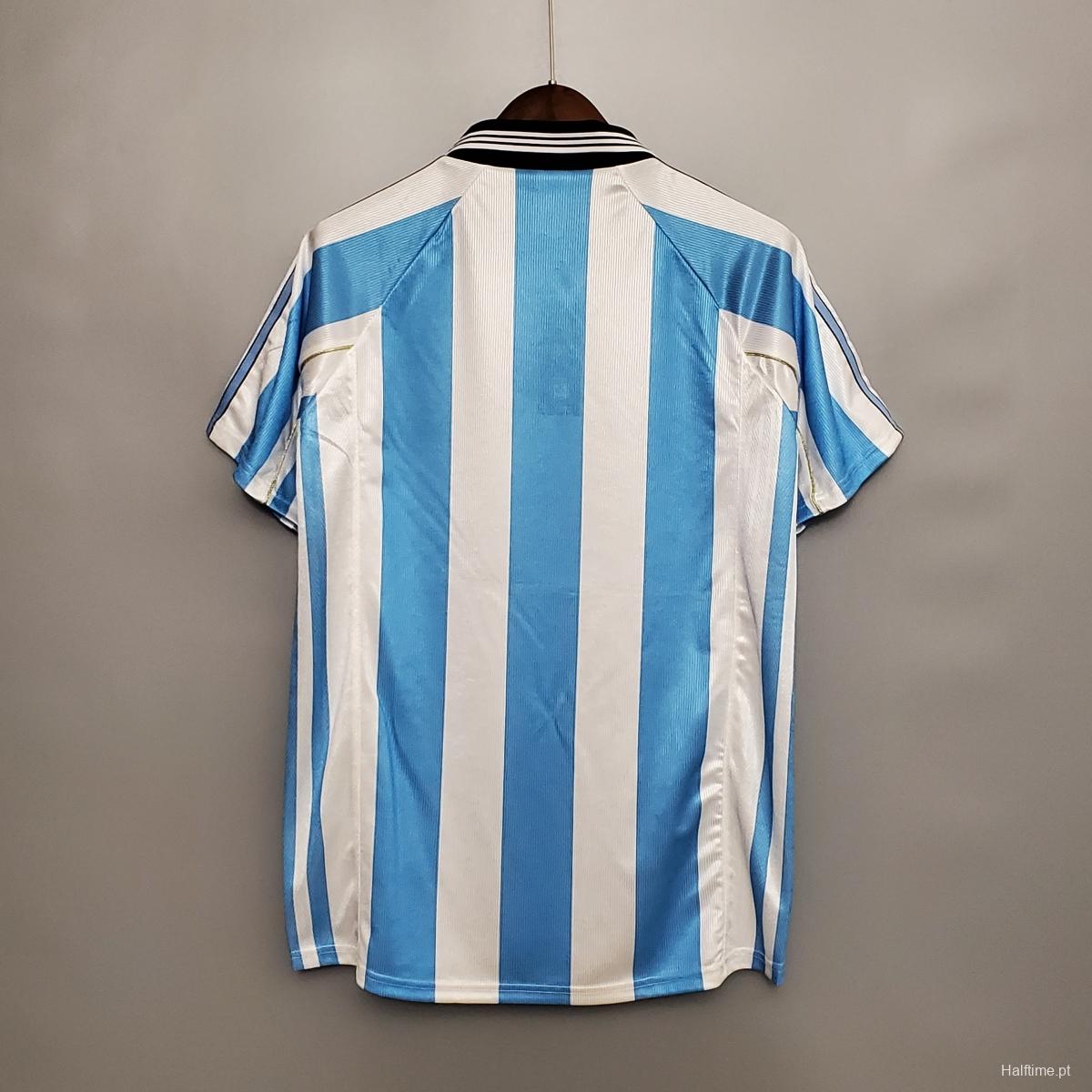 Retro Argentina 1998 home Soccer Jersey