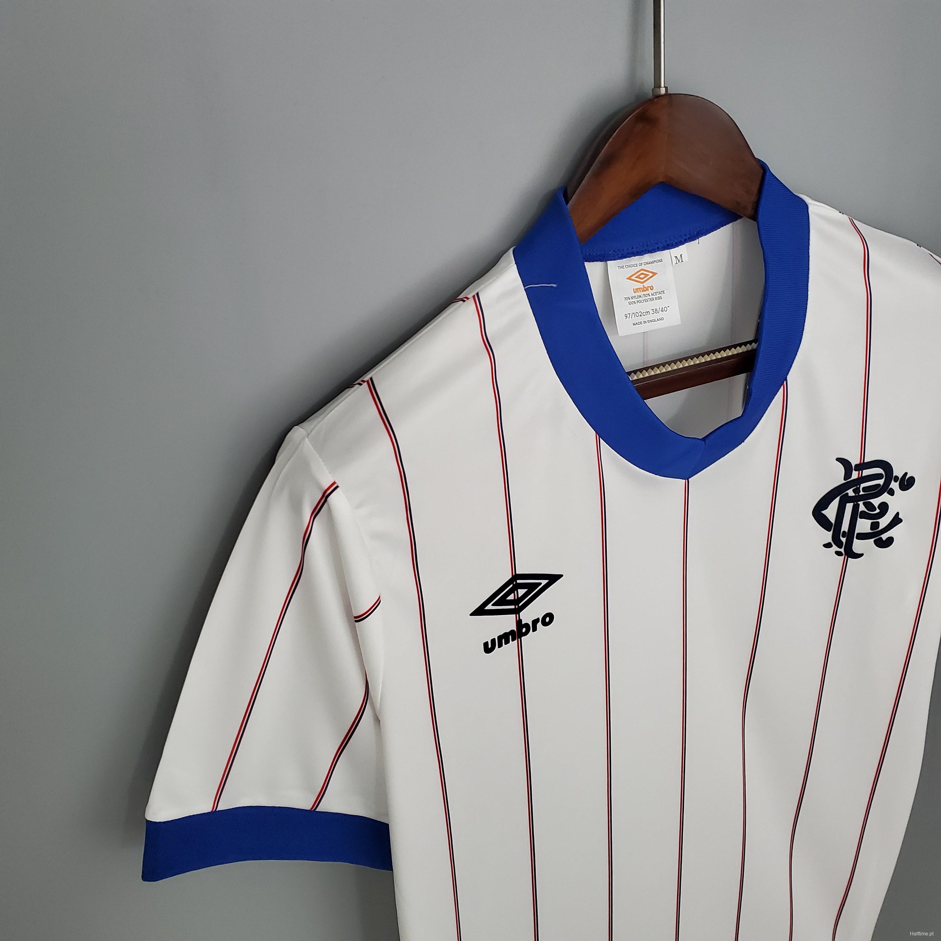 Retro Rangers 82/83 away Soccer Jersey