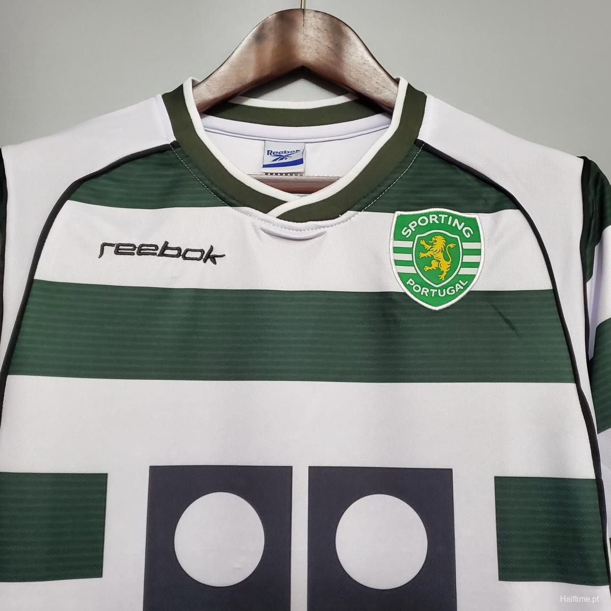 Retro Sporting Lisbon 01/03 home Soccer Jersey