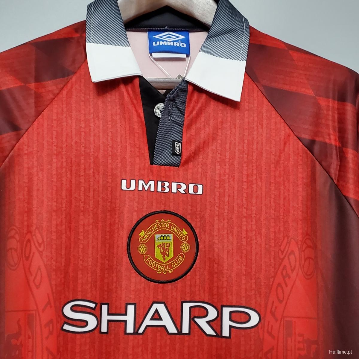 Retro 1996 Manchester United home Soccer Jersey