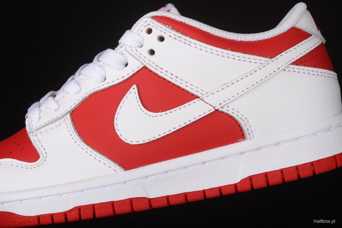 NIKE SB DUNK Retro Low White/University Red University Red Slam Dunk Series low-side leisure sports skateboard shoes CW1590-600