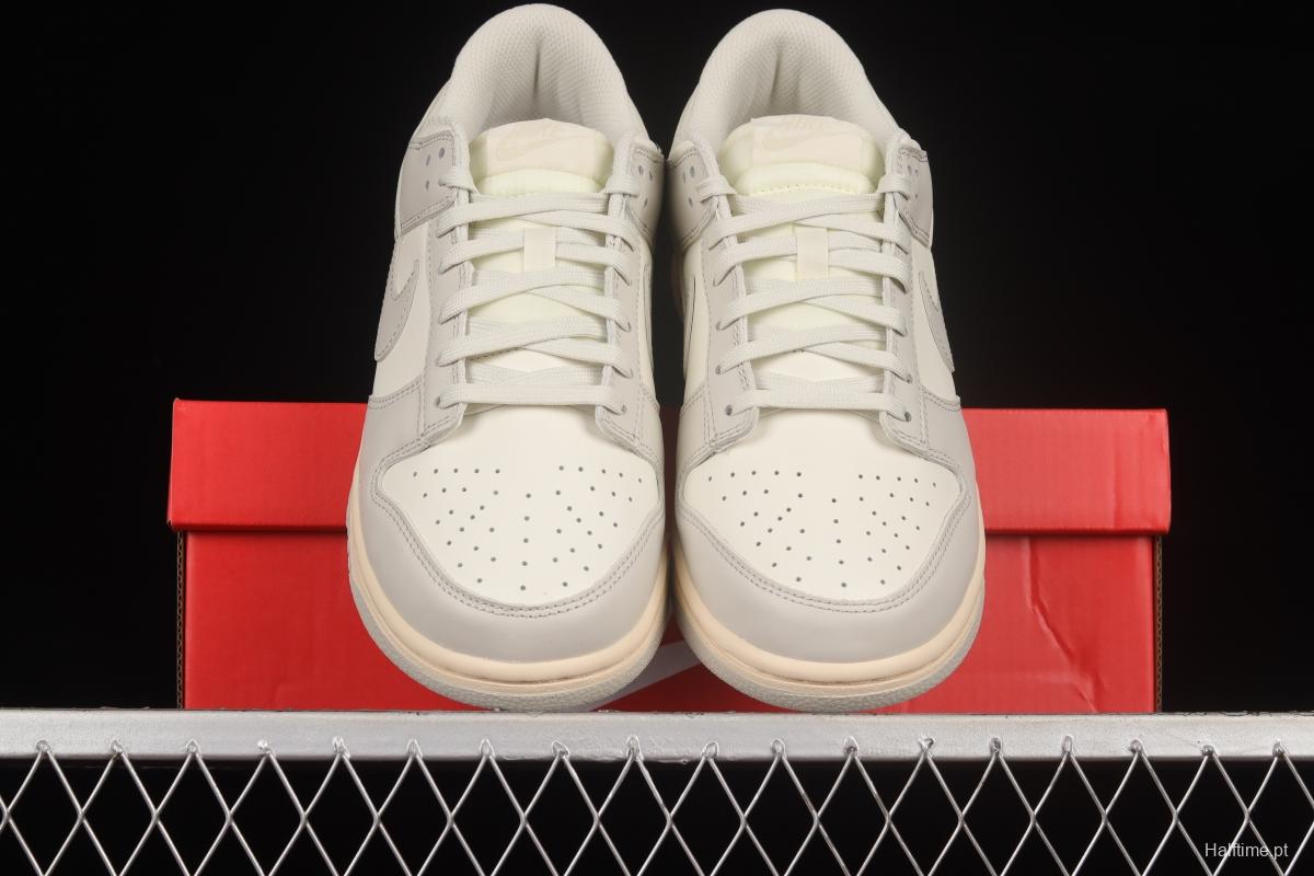 NIKE DUNK Low Bone White Color Matching SB Buckle Backboard Fashion Casual Sneakers DD1503-107