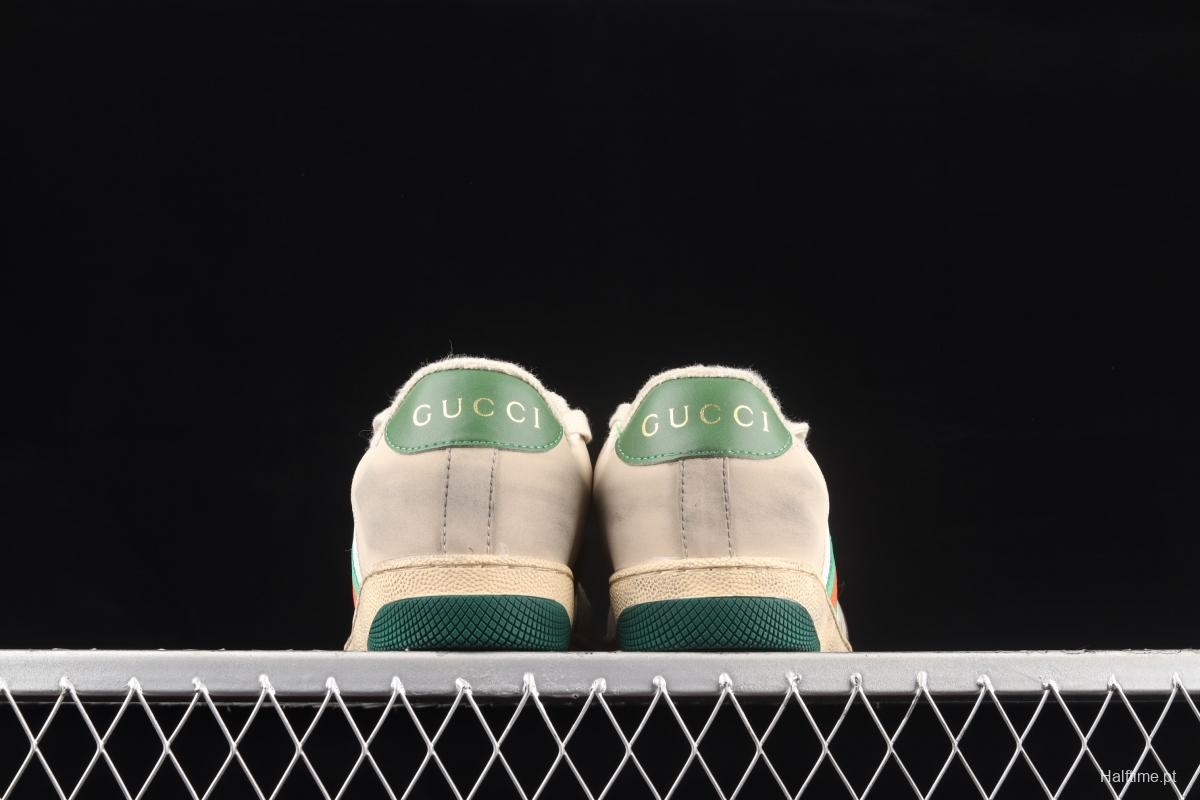 Gucci Distressed Screener Sneaker Gucci classic dirty shoes