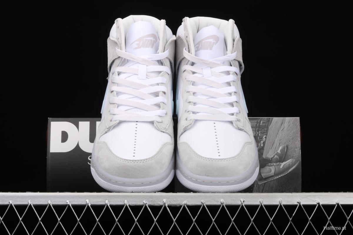 Slam Jam x NIKE DUNK High series all-head leather high-top casual skateboard shoes DA1639-100