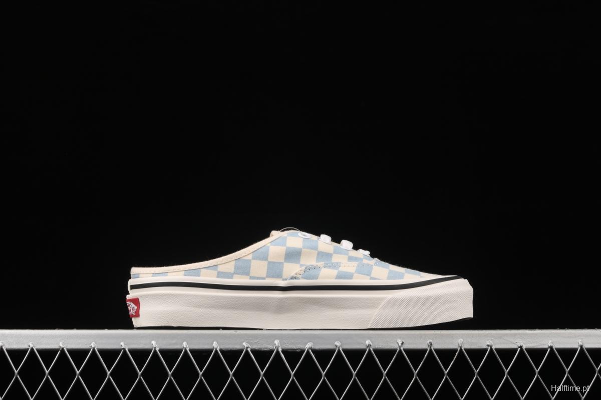 Vans Authentic Anaheim checkerboard semi-dragged canvas lazy shoes VN0A54F75BU