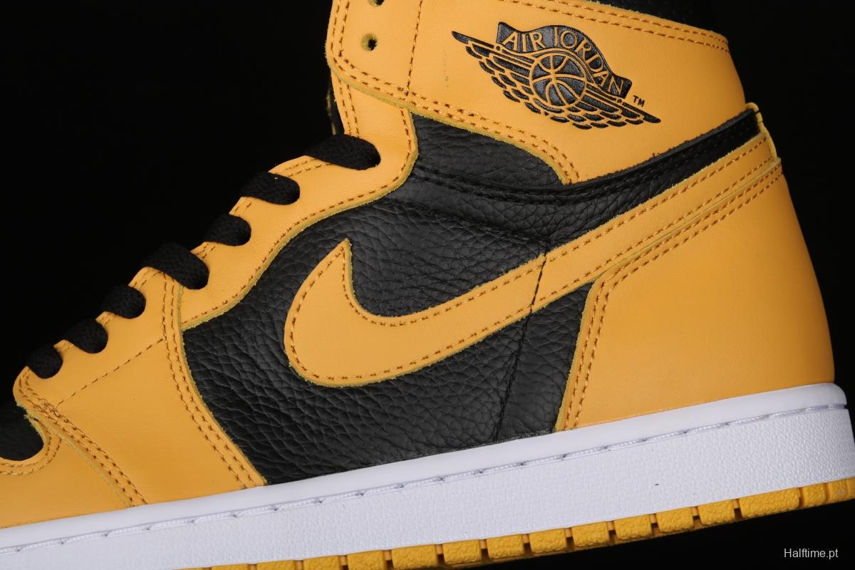 Air Jordan 1 High OG Pollen black and yellow 555088-701