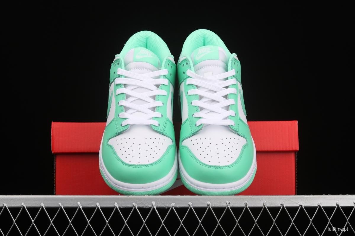 NIKE SB DUNK Low White/Green Glow Tiffany Green White Slam Dunk Series low side leisure sports skateboard shoes DD1503-105