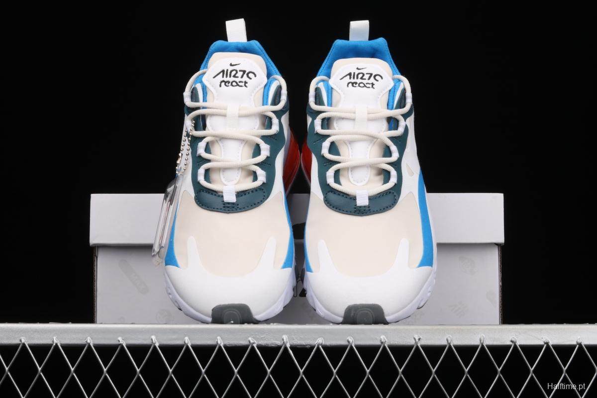 NIKE Air Max 270React new high-frequency mesh hollowing out function half-palm air cushion running shoes DA2400-800