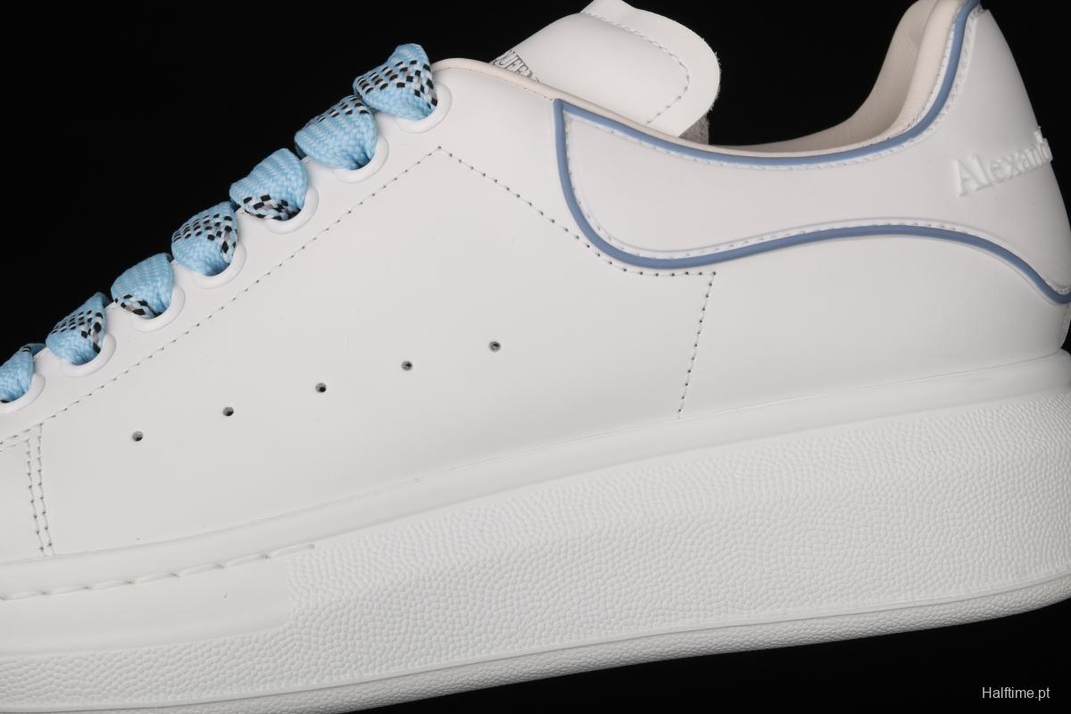 Alexander McQueen white and blue gel drop