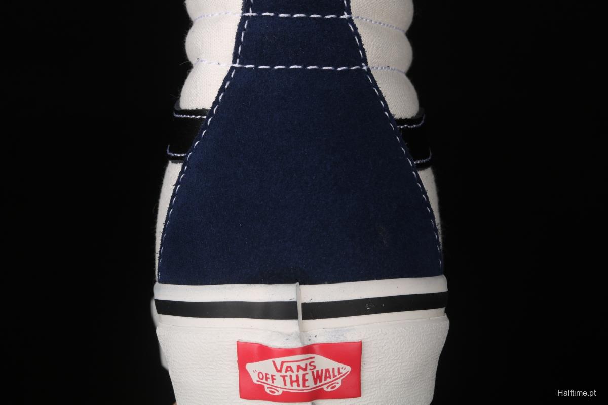 Vans Sk8-Hi Dx blue and white color high-top casual board shoes VN0A38GF4UJ