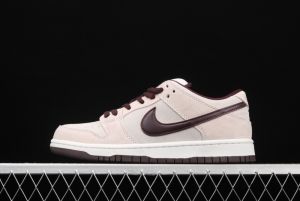 NIKE SB DUNK Low Desert Sand dark brown gray low top series leisure board shoes BQ6817-004