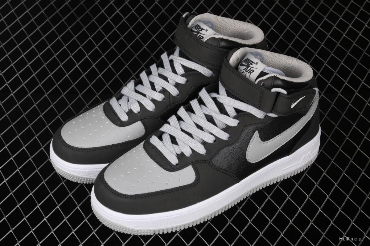 NIKE Air Force 1x 07 Mid shadow gray top casual board shoes 854851-067