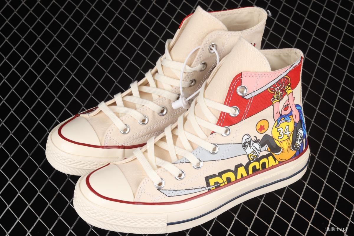 Converse x Seven Dragon Balls comics co-named limited edition high-top casual board shoes 167781C