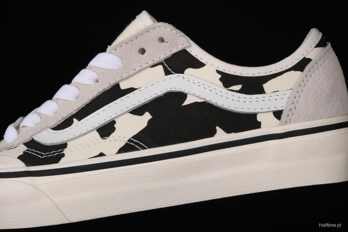 Vans Style 36 Decon SF black and white cow graffiti PEACEMINUSONE killer whale half-moon Baotou vulcanized skateboard shoes VN0A3DZ3OXS