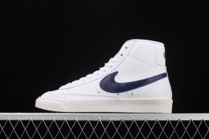 NIKE Blazer Mid'77 Vintage pioneer mandarin duck double hook retro high-top leisure board shoes CW7073-100