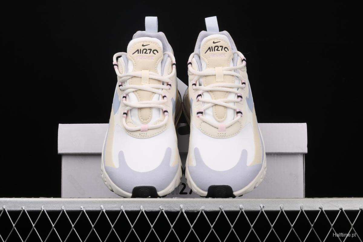 NIKE Air Max 270React new high-frequency mesh function half-palm air cushion cushioning running cloth shoes CT1287-100