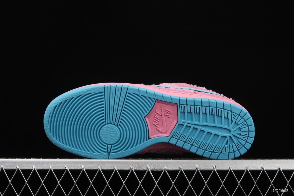 Grateful DeAdidas x NIKE SB DUNK Low Yellow Bear joint style pink and blue bear sports skateboard shoes CJ5378-600