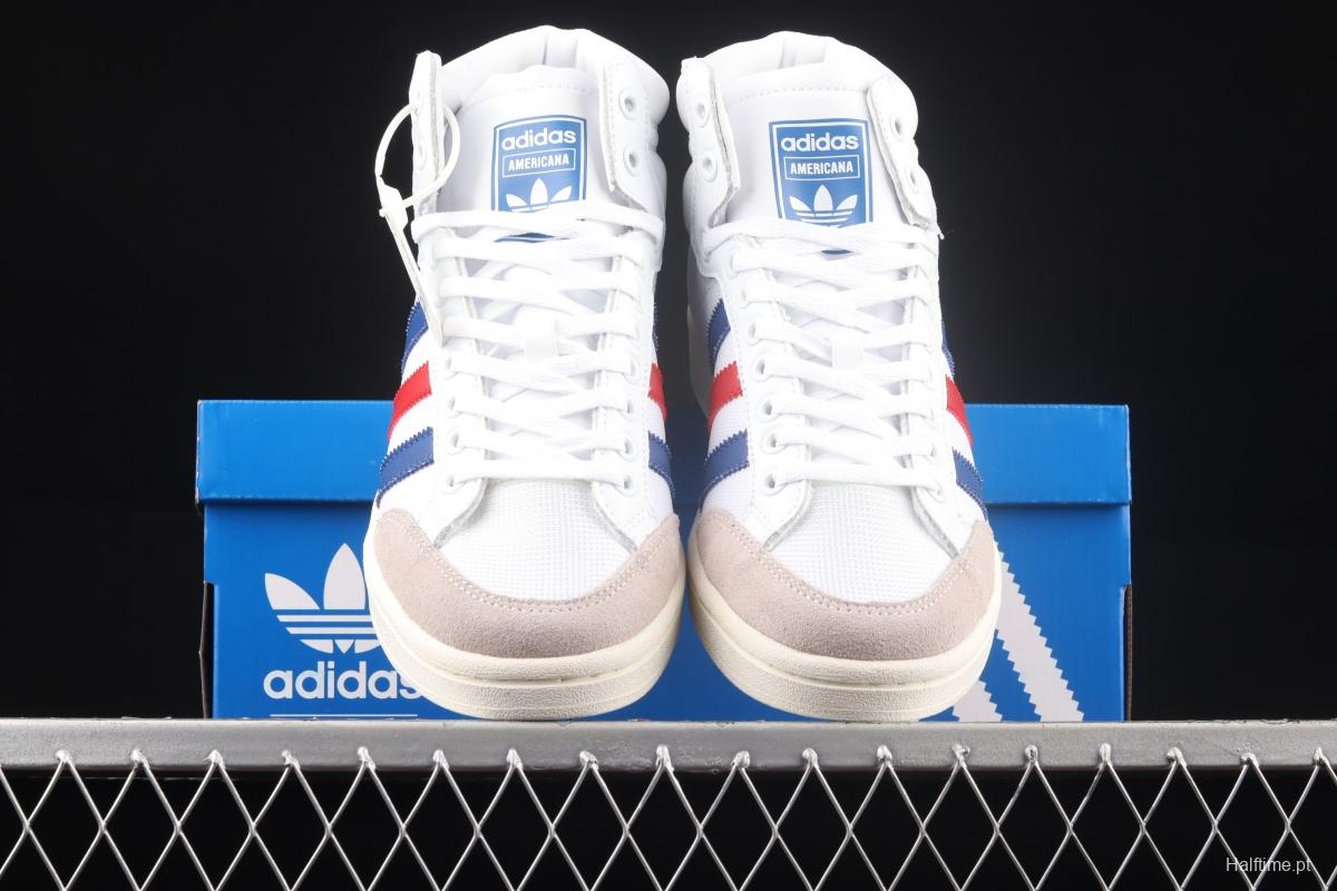 Adidas Originals Americana Hi EF2803 clover breathable fabric face campus wind high upper board shoes