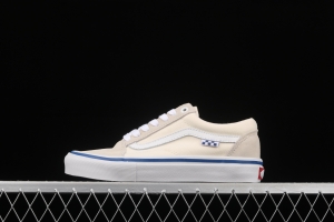 Vans Skate Classics Old Skool series rice-white low-top casual board shoes VN0A5FCBOFW