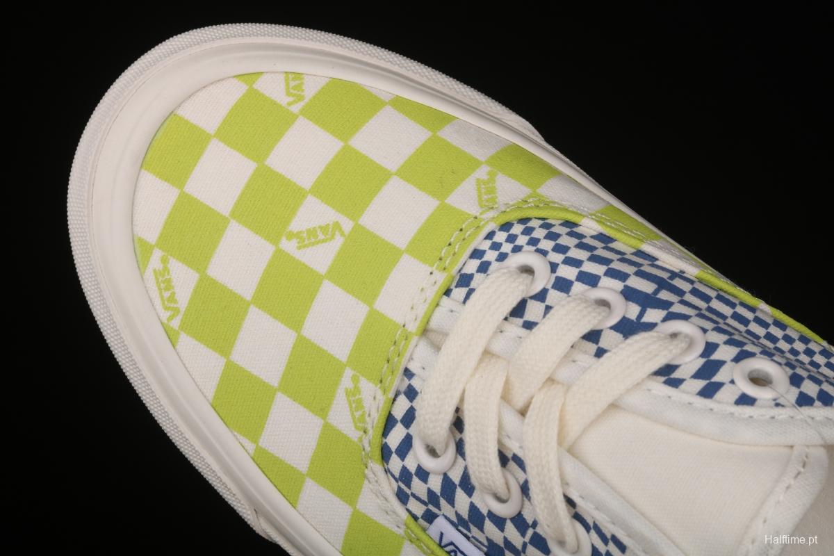 Vans Vault OG Authentic Lx high-end branch line impact color checkerboard retro low-side canvas skateboard shoes VN0A4BV91XQ1