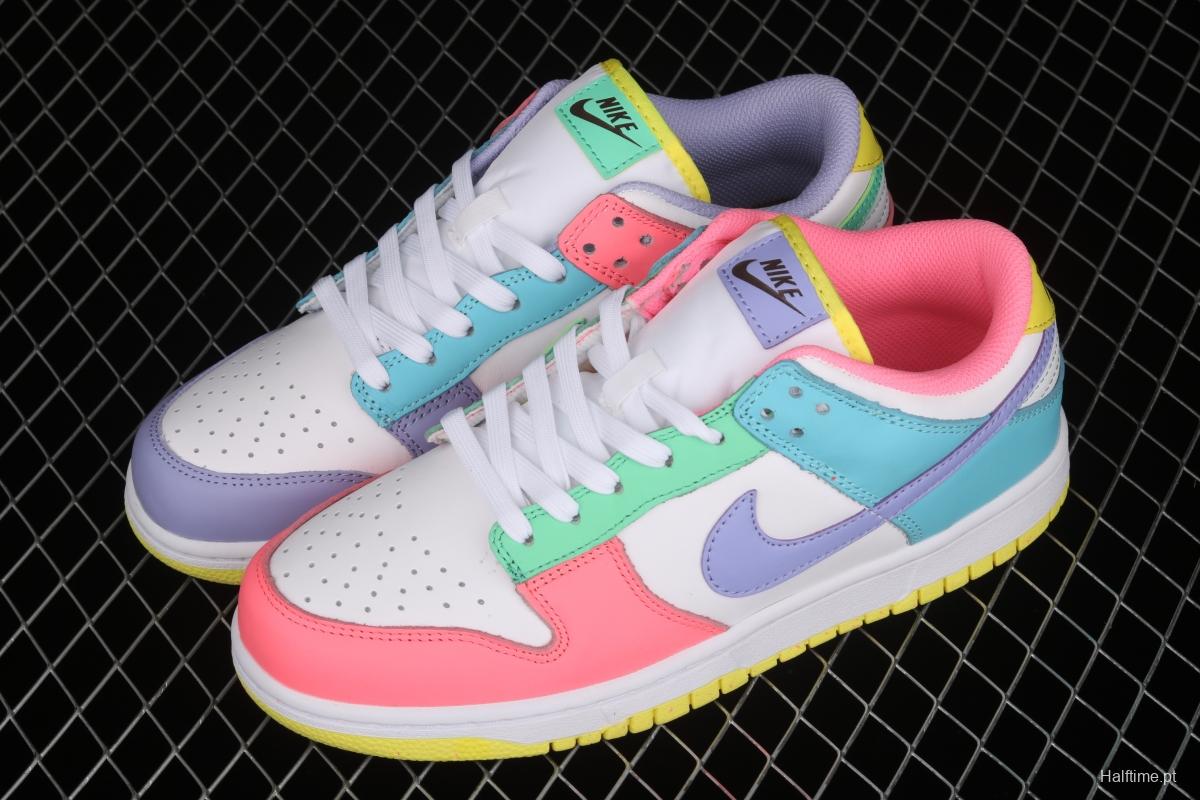 NIKE SB DUNK Low SE Candy egg / candy mandarin duck dunk series low side leisure sports skateboard shoes DD1872-100