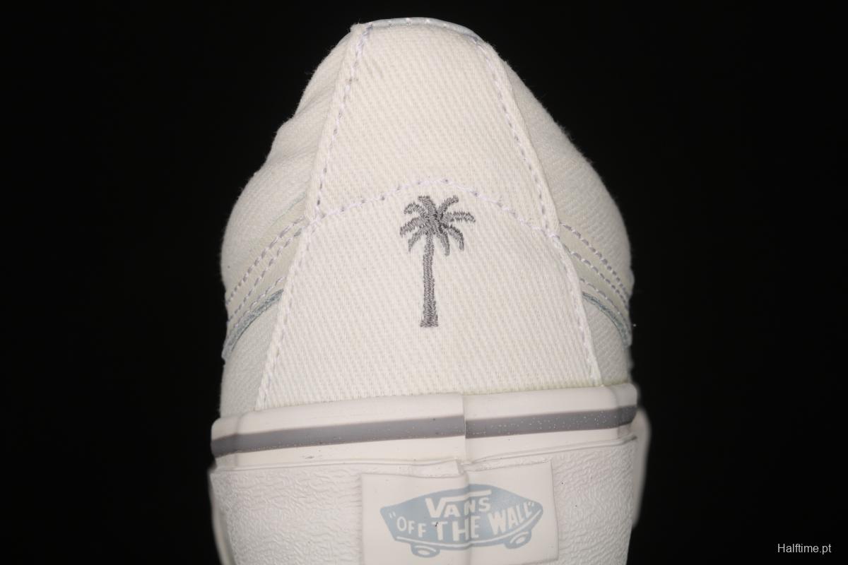 Vans Sk8-Low beige low-top embroidered coconut casual canvas shoes VN0A4UWI4WT