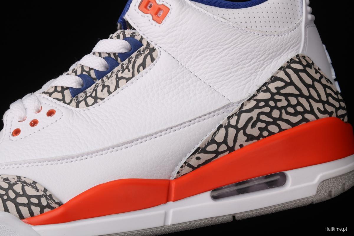 Air Jordan 3 Retro Knicks AJ3 Joe 3 Knicks color match 136064-148