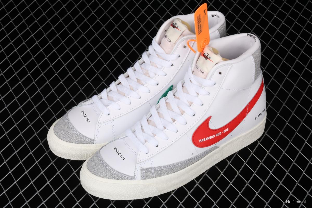 NIKE Blazer Mid '1977 Vintage WE Classic Trail Blazers High Band Leisure Sports Board shoes DA2142-146