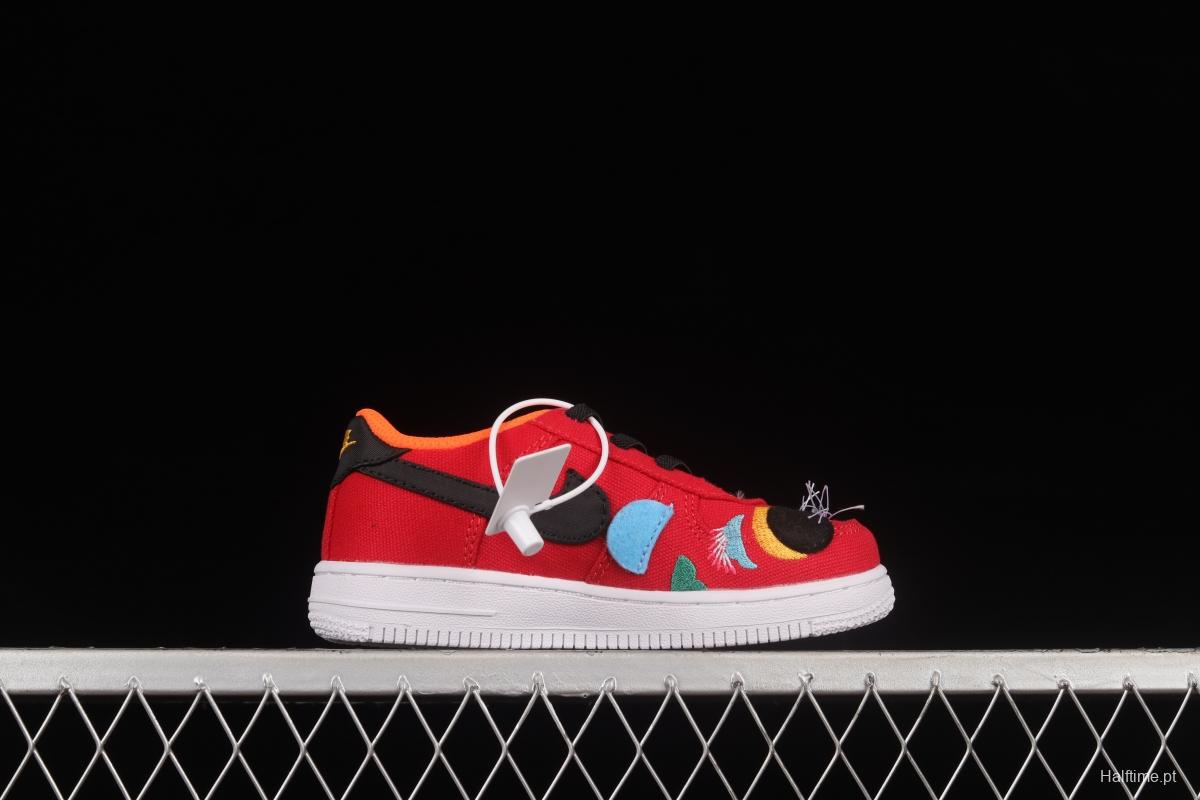 NIKE Air Force 1'07 TD New Year Tiger Canvas Size Kids DQ5072-601