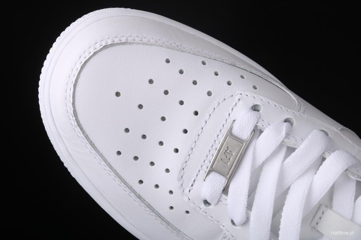 NIKE Air Force 1x 07 2019 all white medium top leisure sports board shoes 366731-100