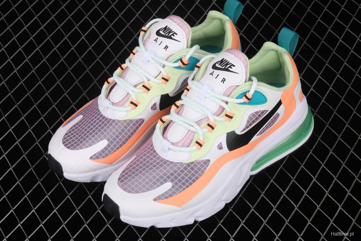 NIKE Air Max 270React new high frequency mesh hollowing out function half palm air cushion running shoes CJ0620-600