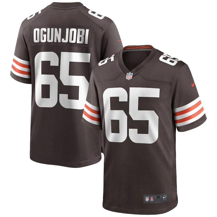 Men's Larry Ogunjobi Brown Player Limited Team Jersey