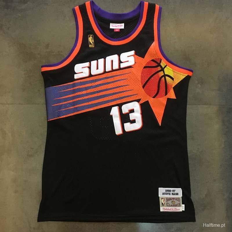 Men's Steve Nash Black Retro Classic Team Jersey