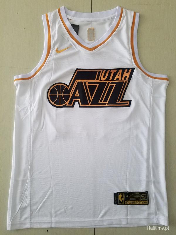 Donovan Mitchell 45 White Golden Edition Jersey