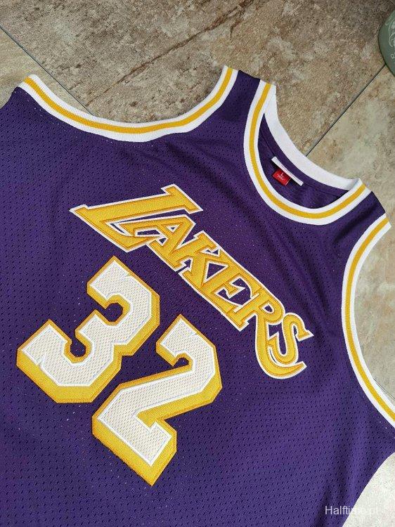 Men's Earvin Johnson Purple Retro Classic Team Jersey