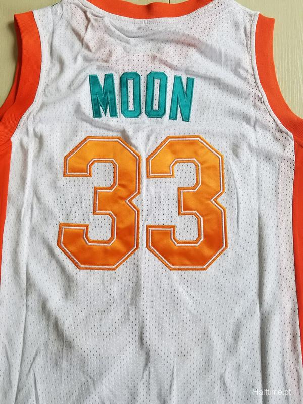 Flint Tropics 33 Jackie Moon Teal Basketball Jersey Semi Pro Team New