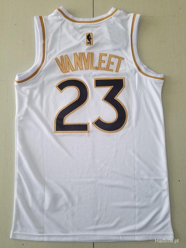 Fred VanVleet 23 White Golden Edition Jersey