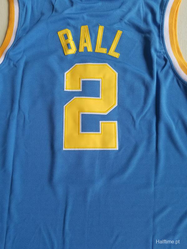 Lonzo Ball 2 UCLA College Light Blue Basketball Jersey