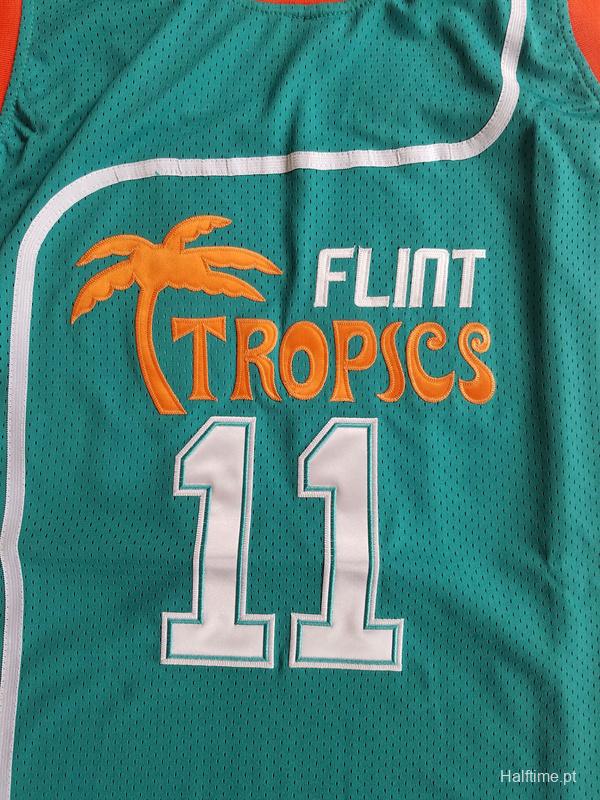 Flint Tropics 11 Ed Monix Basketball Jersey Semi Pro Team