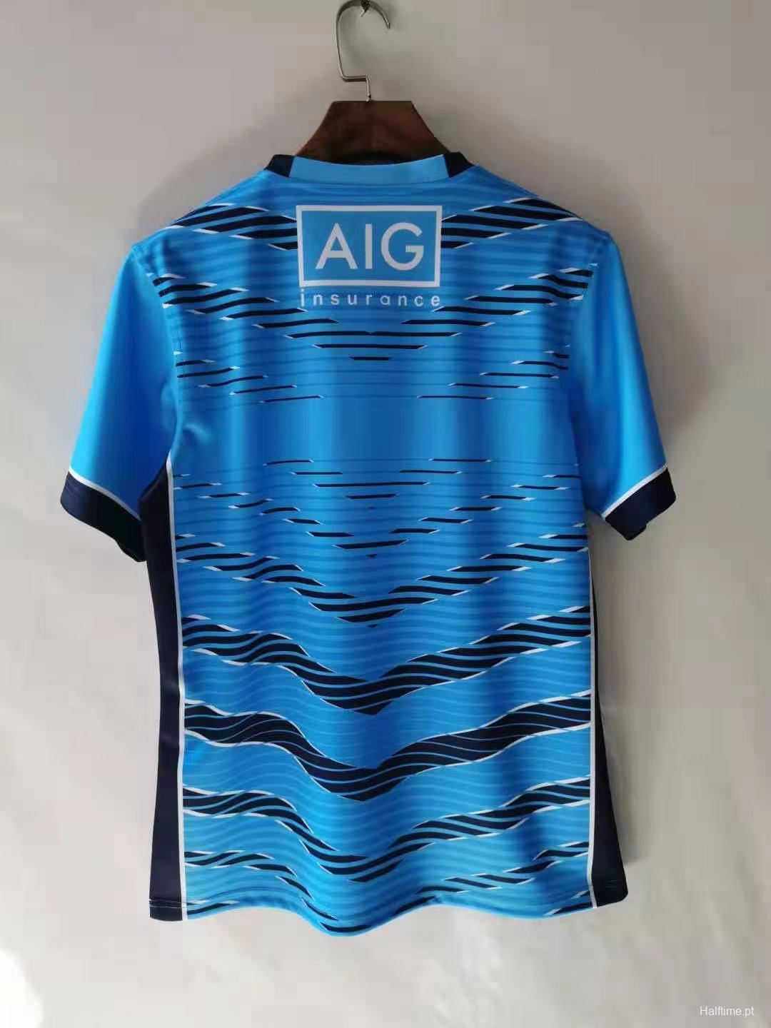 Dublin GAA 2021 Mens Training Rugby Jersey Blue