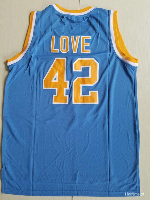 Love 42 UCLA College Light Blue Basketball Jersey