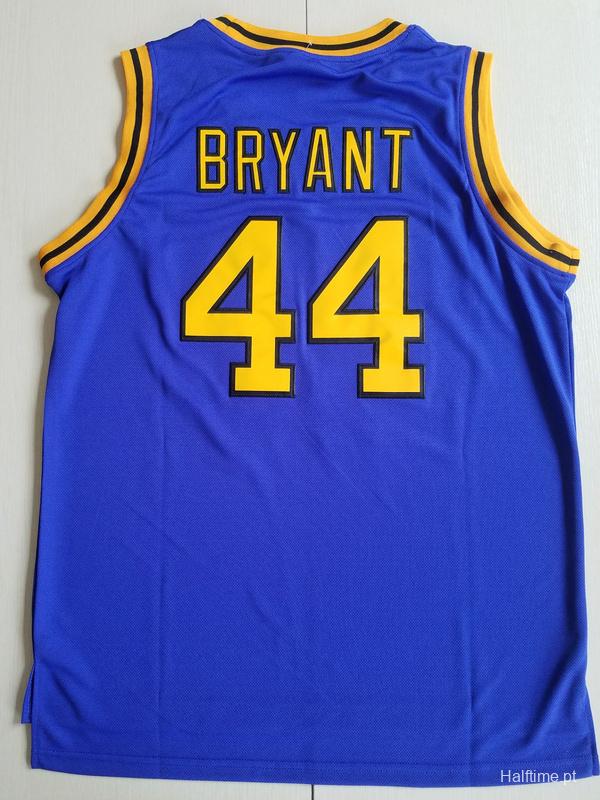Bryant 44 Crenshaw High School Blue Basketball Jersey - Halftime