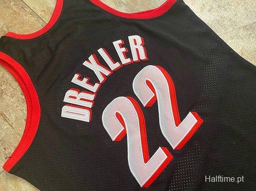 Men's Clyde Drexler Black Retro Classic Team Jersey