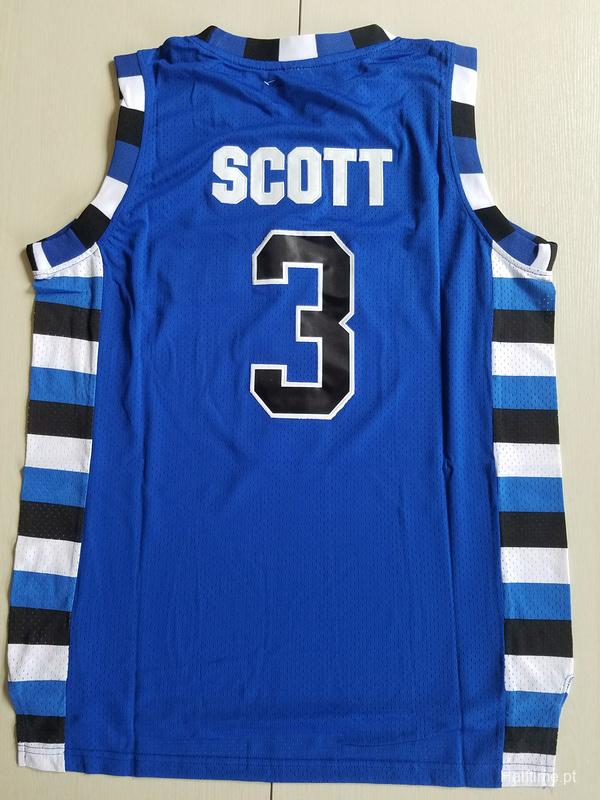 Antwon Skills Taylor 3 One Tree Hill Ravens Blue Basketball Jersey