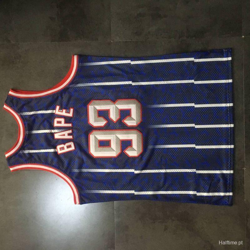 Men's BAPE Blue Retro Classic Team Jersey